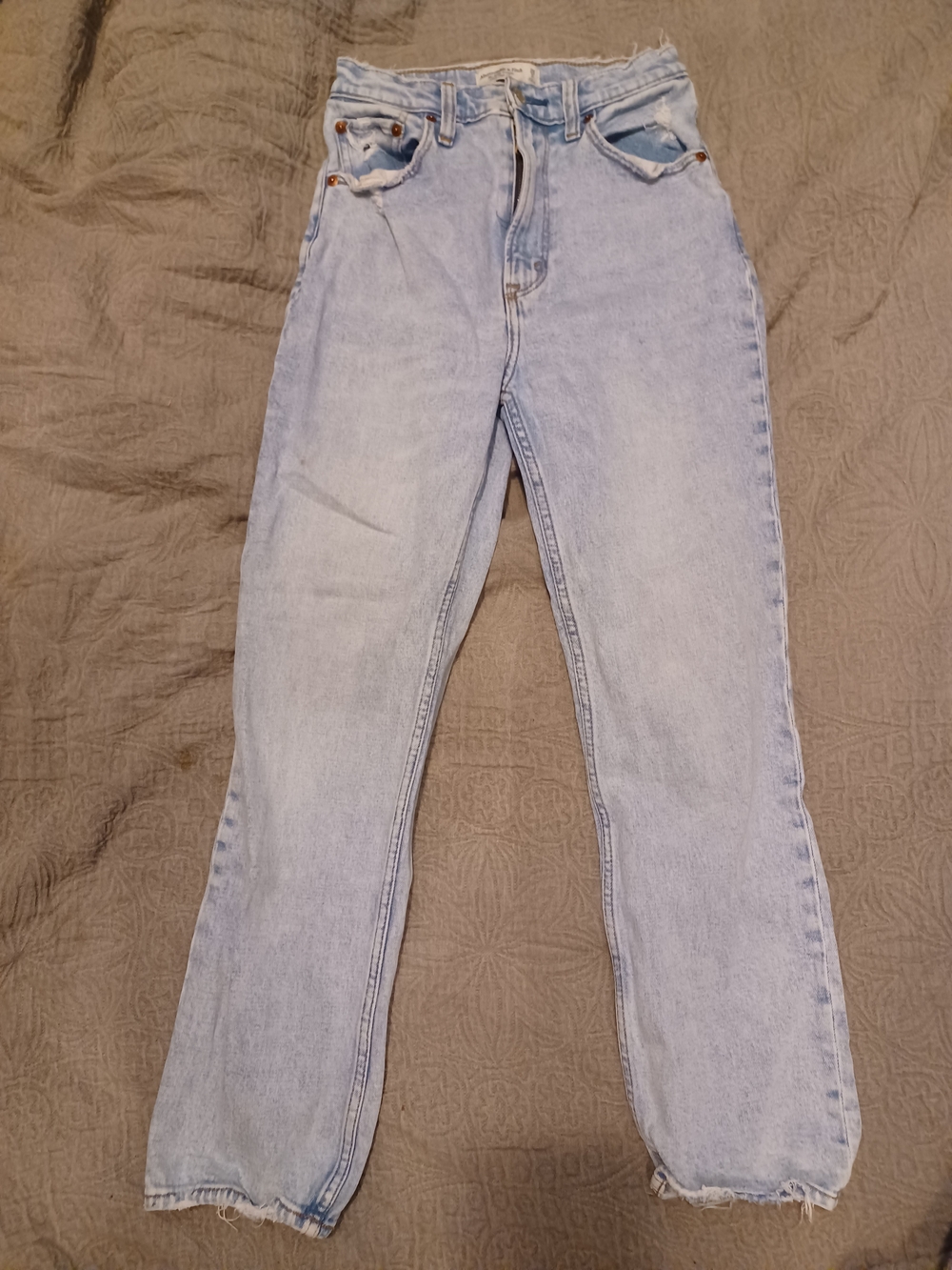 Abercrombie & Fitch Light Blue Straight Leg Jeans